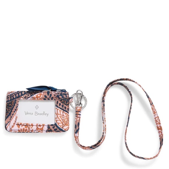 Vera Bradley Accessories - Vera Bradley Fern Paisley Ultralight Zip ID and Lanyard NWT